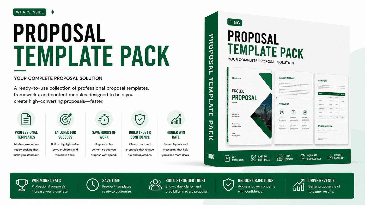 Proposal Template Pack marketplace thumbnail