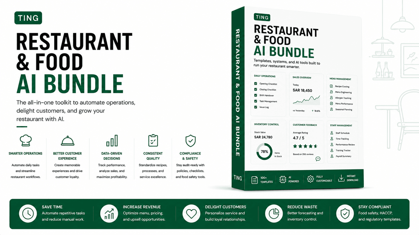 Restaurant and Food AI Bundle marketplace thumbnail