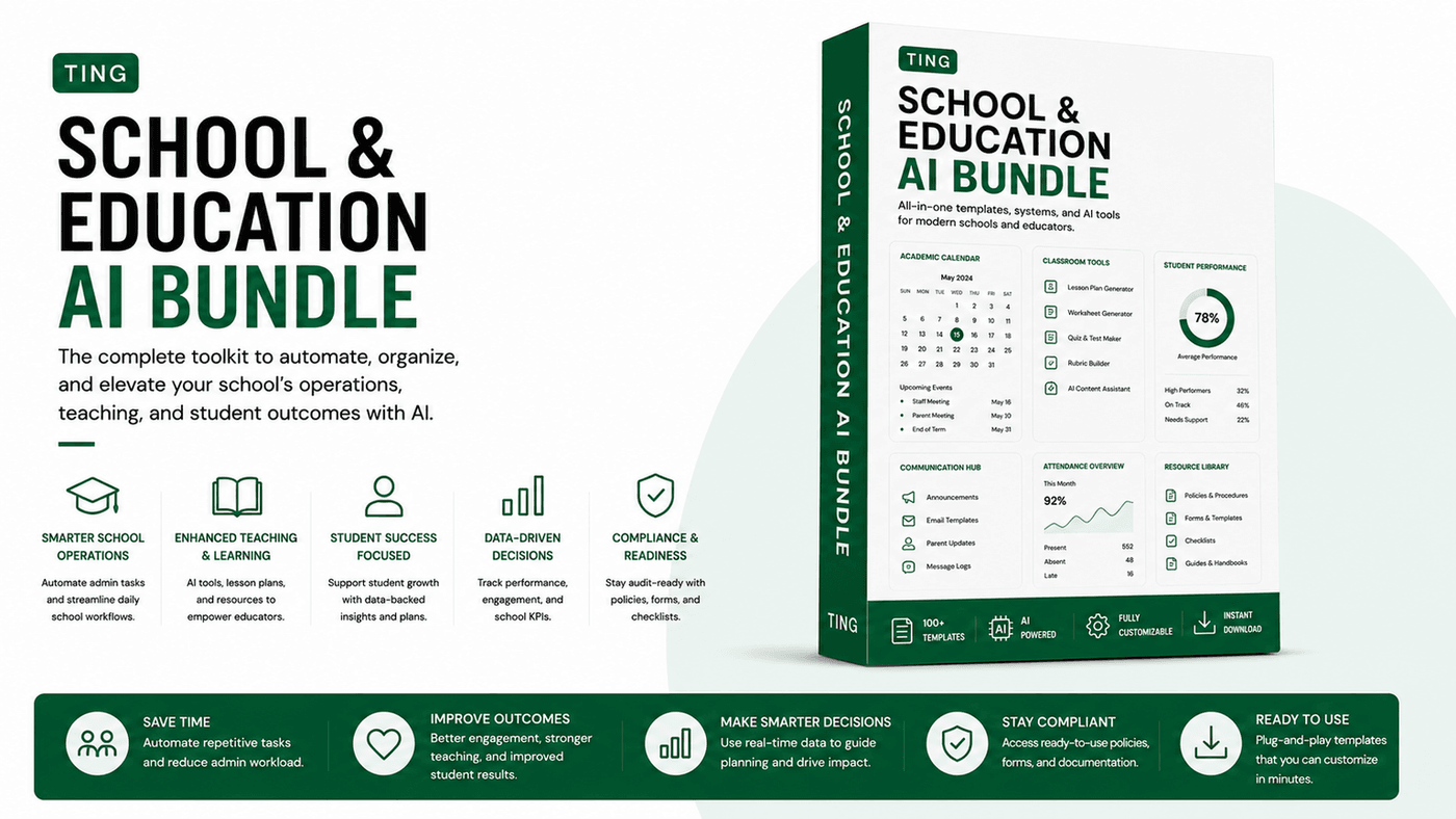 School and Education AI Bundle marketplace thumbnail