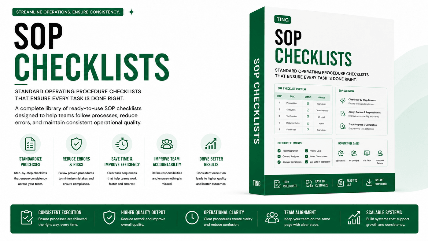 SOP Checklists marketplace thumbnail